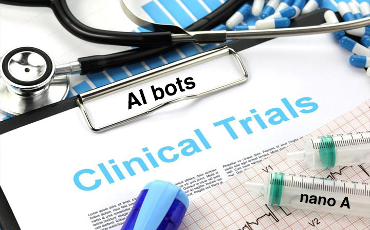 AI clinical trial injection
